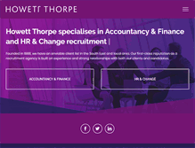 Tablet Screenshot of howett-thorpe.co.uk